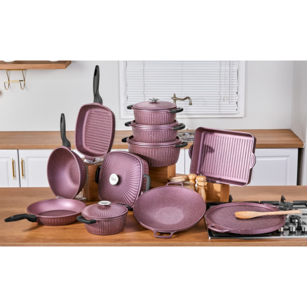 Tac Valeriya 16 Pcs Cast Aluminum Set Lilac