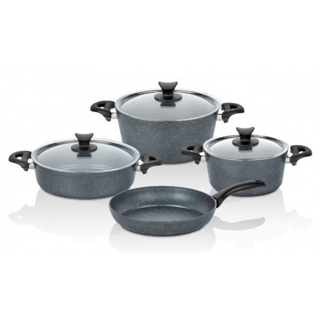 Taç Mastercook 7 Pcs Granite Cookware Set Space Grey